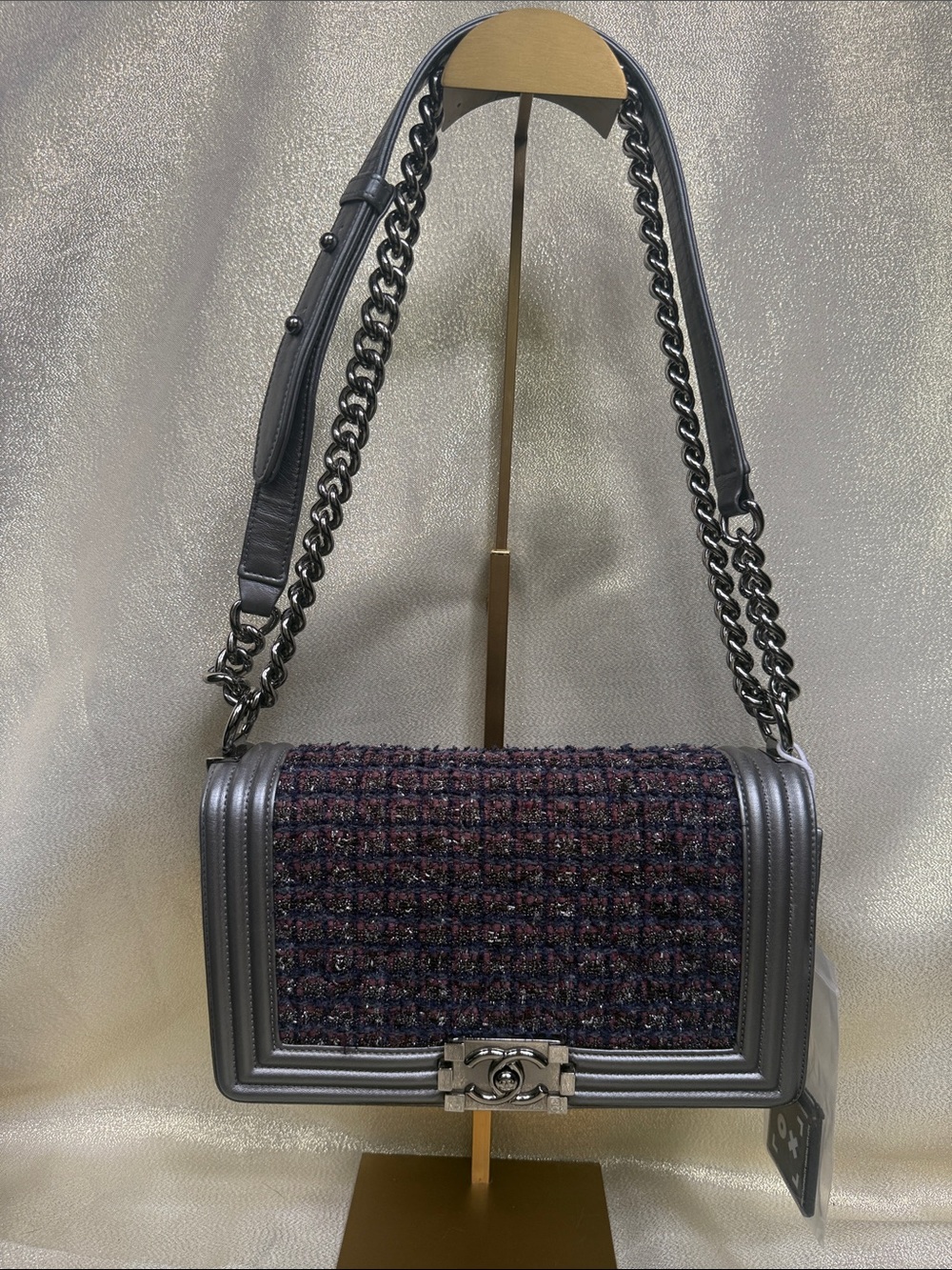 Chanel Tweed Medium Boy Bag